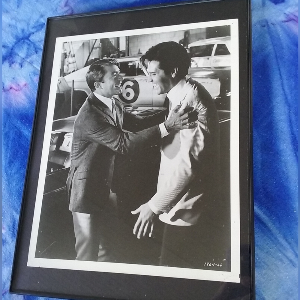 1960s Elvis Presley Speedway Bill Bixby Vintage Hollywood Photograph Rare